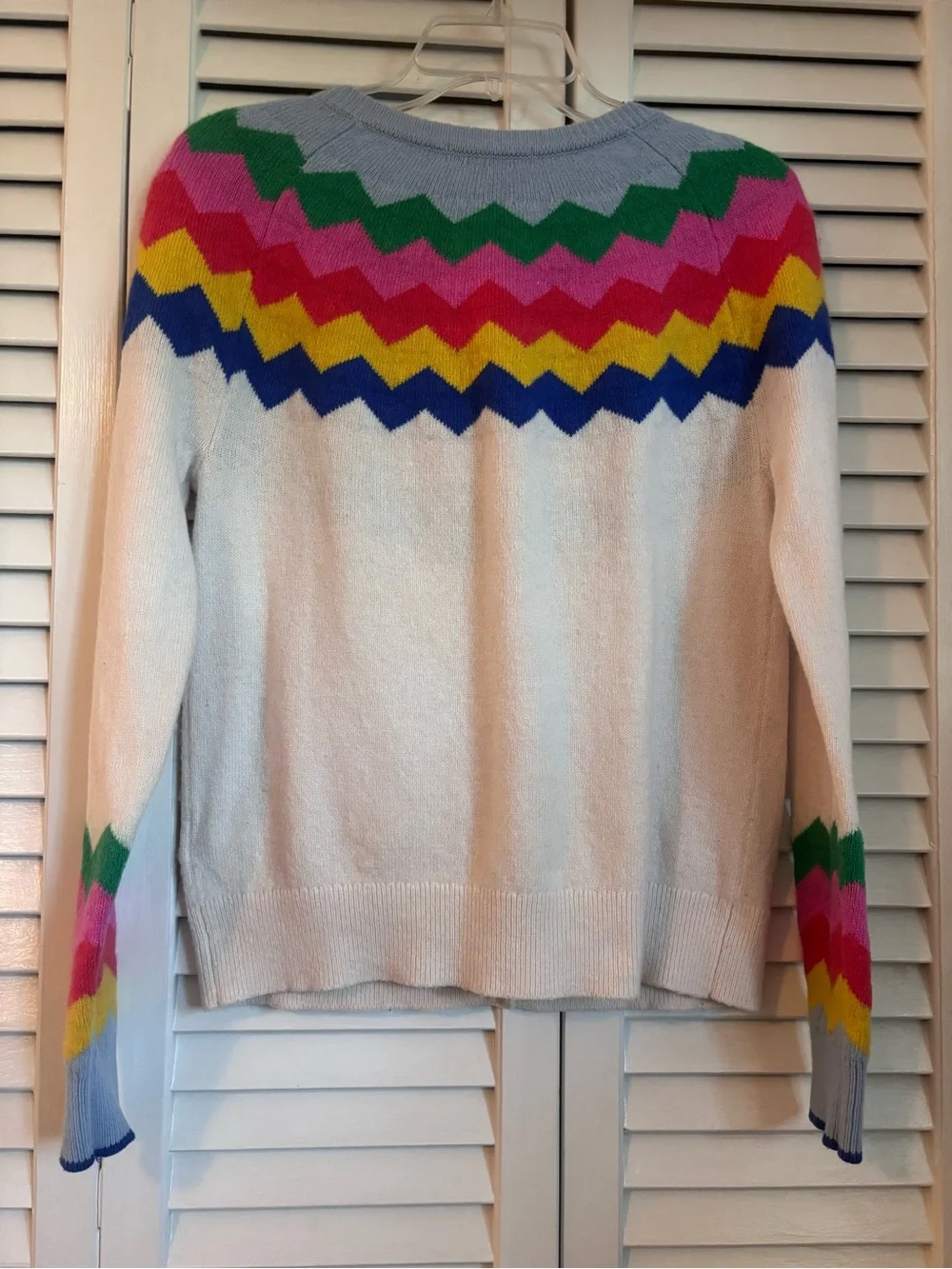 Boden Wool Rothesay Chevron Women’s Multi Color Cardigan M - Picture 2 of 7